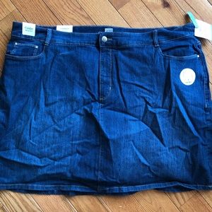 Croft and Barrow Plus Sized Denim Skort